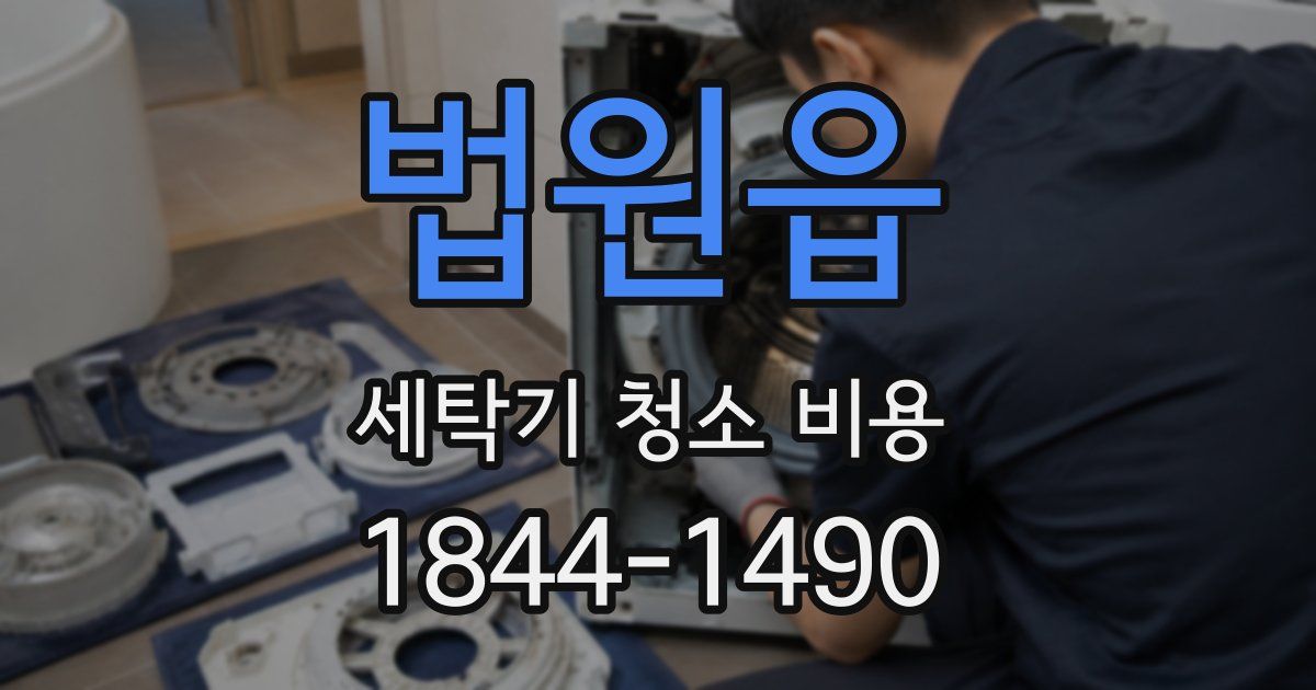 법원읍 세탁기 청소 비용
