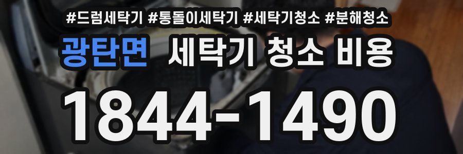 광탄면 세탁기 청소 비용