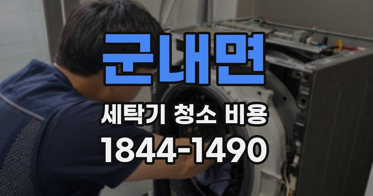 군내면 세탁기 청소 비용