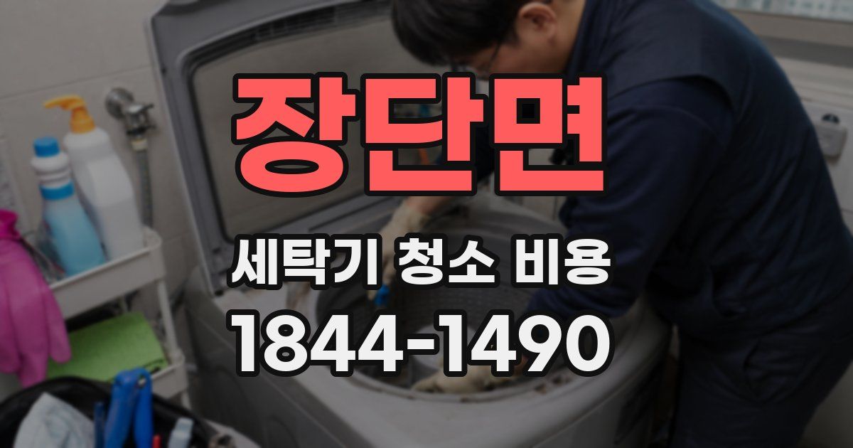 장단면 세탁기 청소 비용