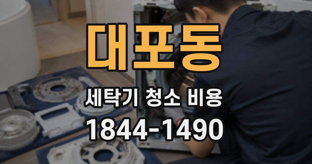 대포동 세탁기 청소 비용