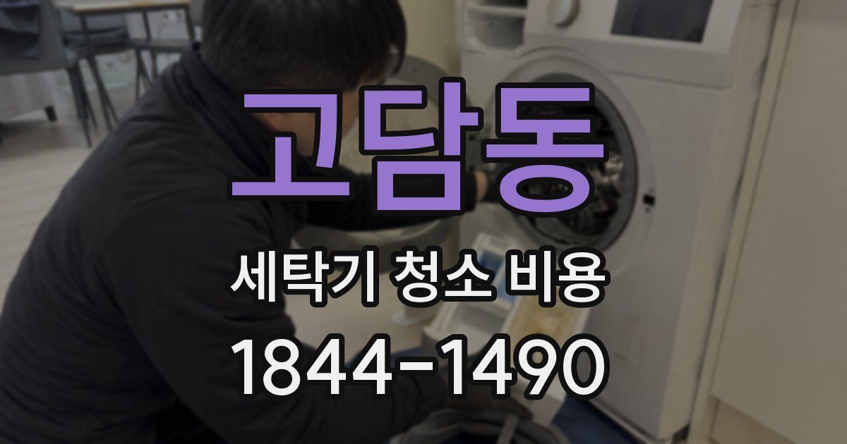 고담동 세탁기 청소 비용