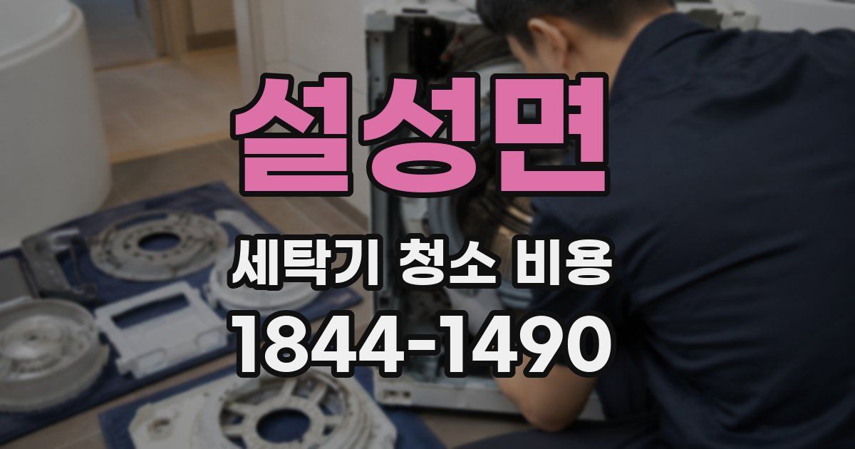 설성면 세탁기 청소 비용