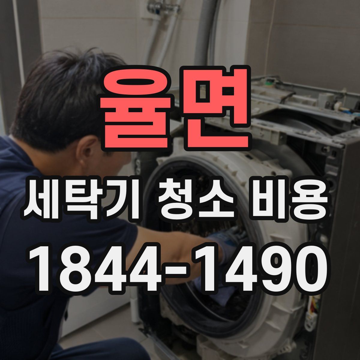 율면 세탁기 청소 비용
