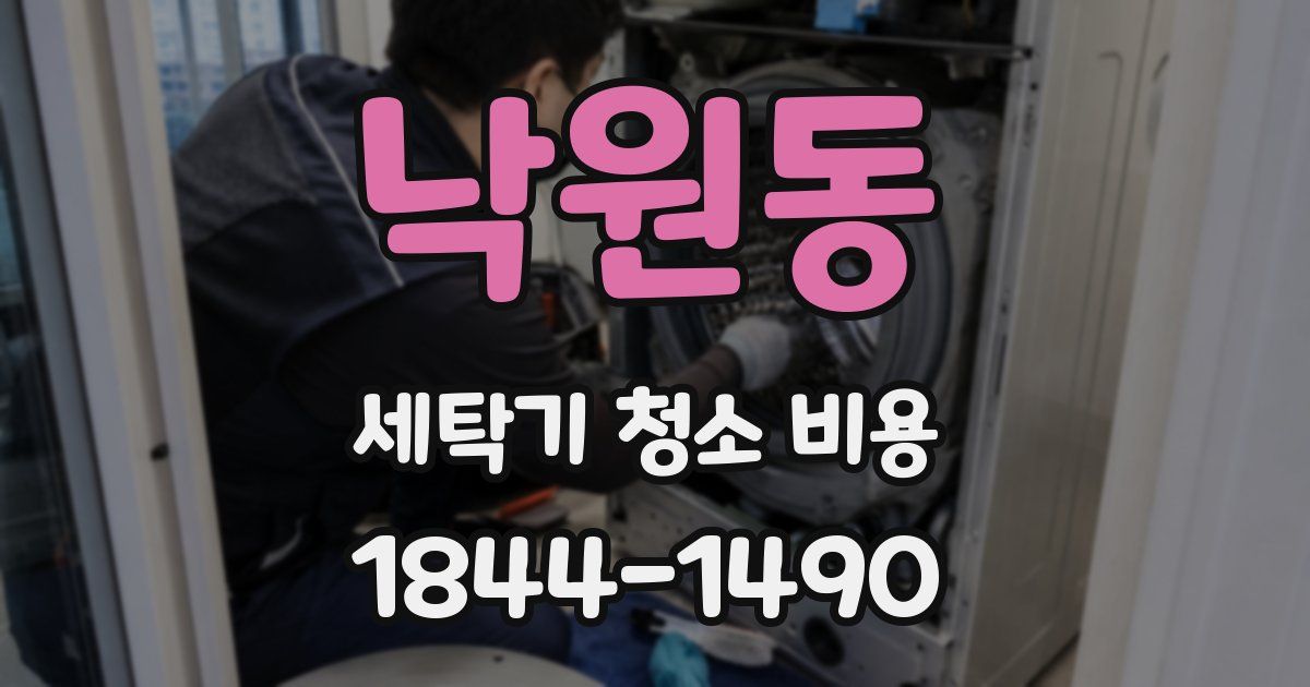 낙원동 세탁기 청소 비용