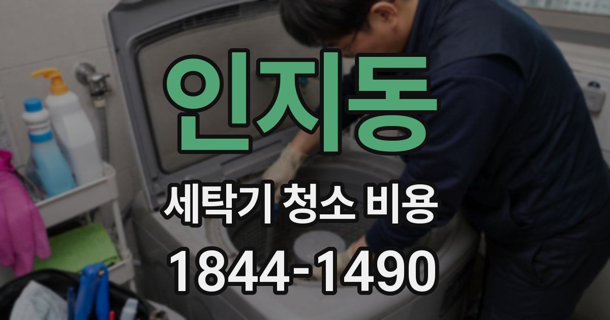 인지동 세탁기 청소 비용