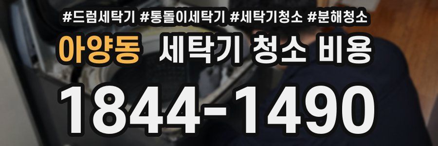 아양동 세탁기 청소 비용