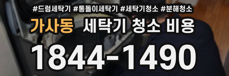 가사동 세탁기 청소 비용