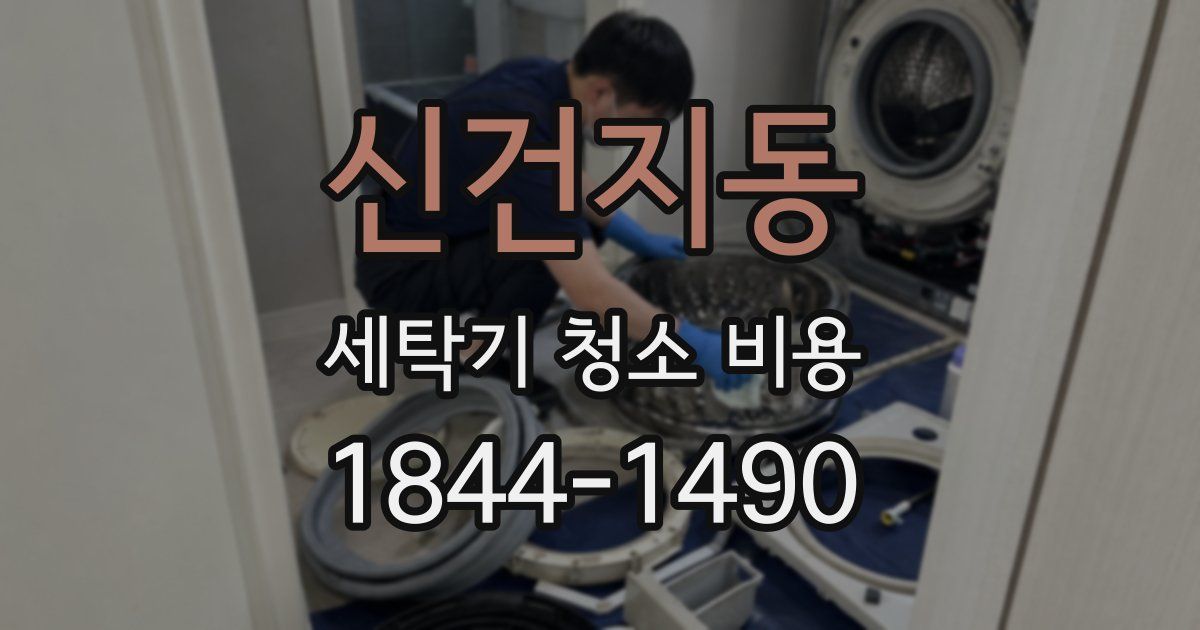 신건지동 세탁기 청소 비용