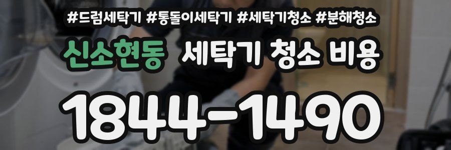 신소현동 세탁기 청소 비용