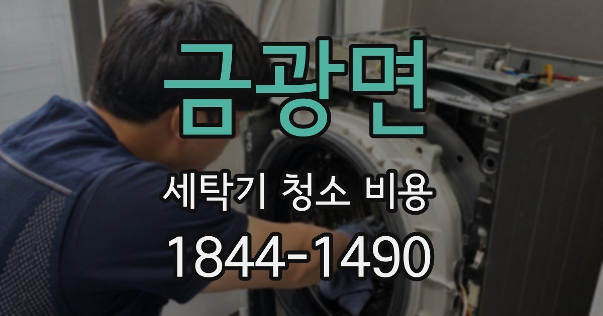 금광면 세탁기 청소 비용