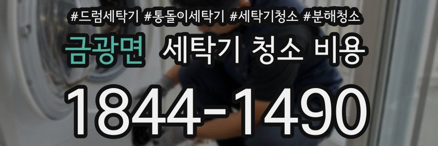 금광면 세탁기 청소 비용