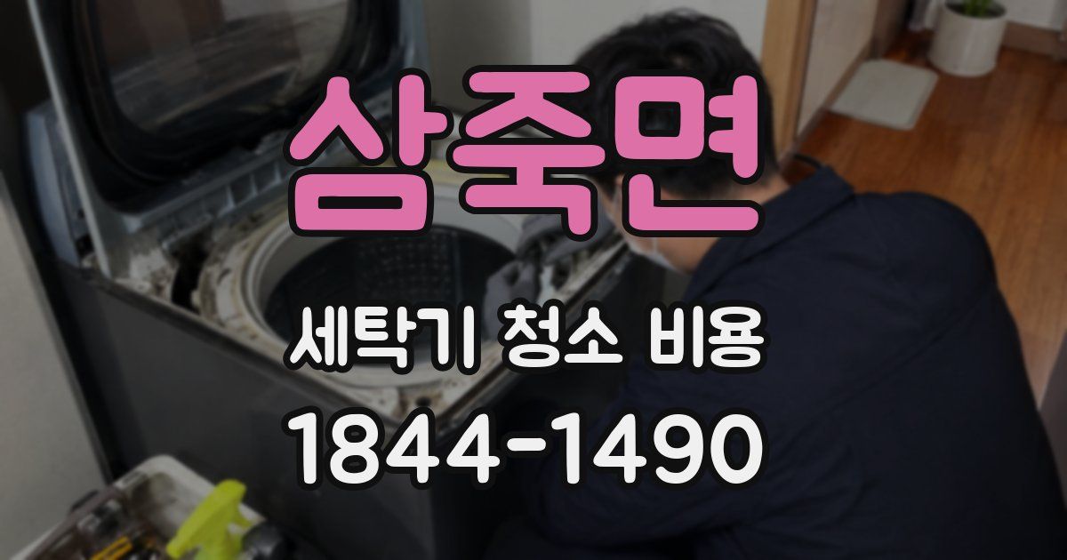 삼죽면 세탁기 청소 비용