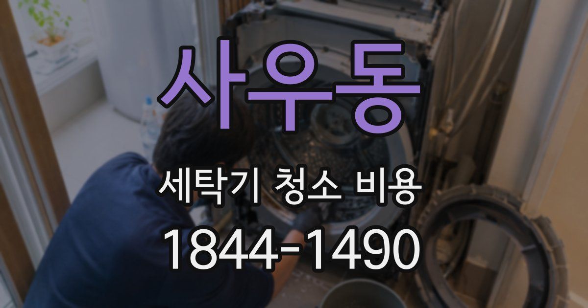 사우동 세탁기 청소 비용