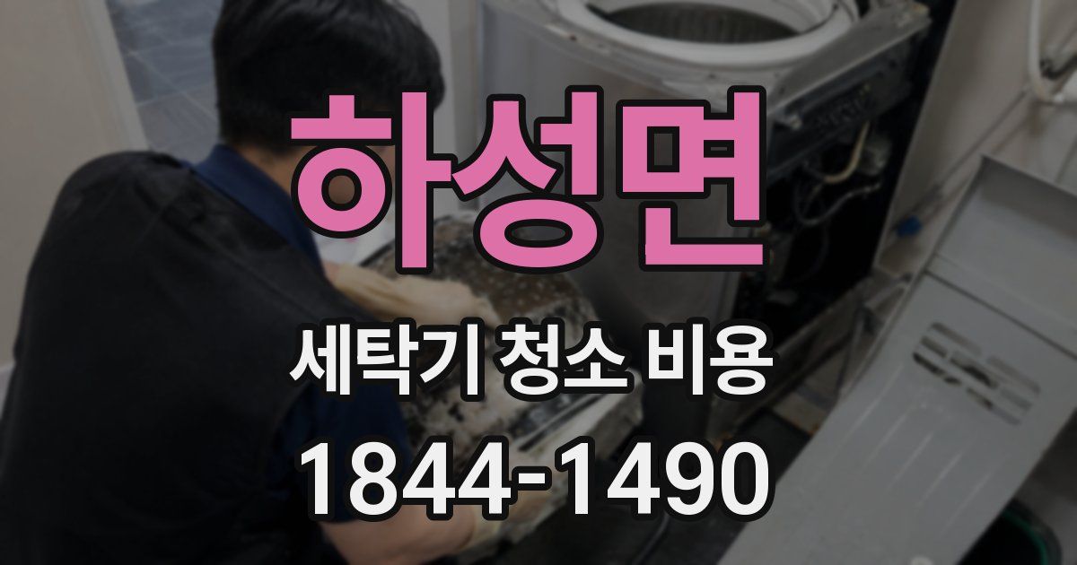 하성면 세탁기 청소 비용