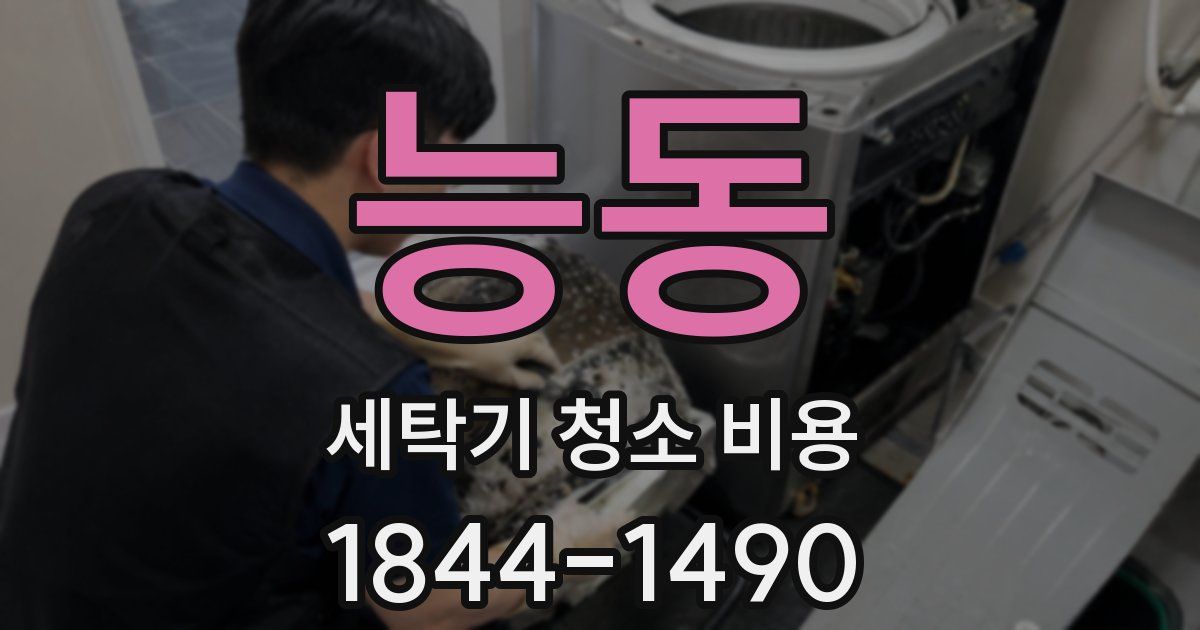 능동 세탁기 청소 비용