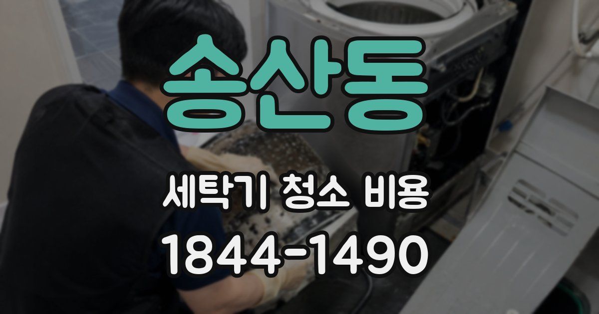 송산동 세탁기 청소 비용