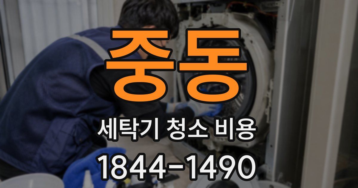중동 세탁기 청소 비용