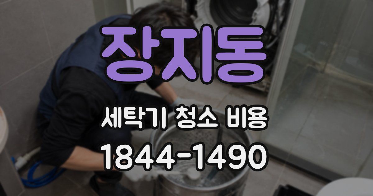 장지동 세탁기 청소 비용