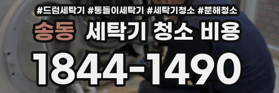 송동 세탁기 청소 비용