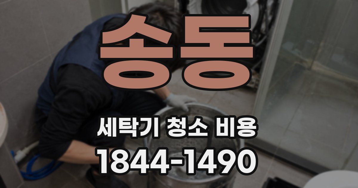 송동 세탁기 청소 비용