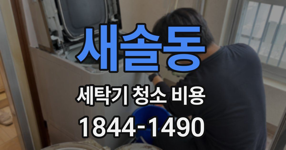 새솔동 세탁기 청소 비용
