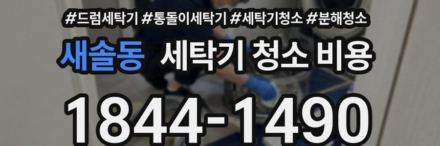 새솔동 세탁기 청소 비용