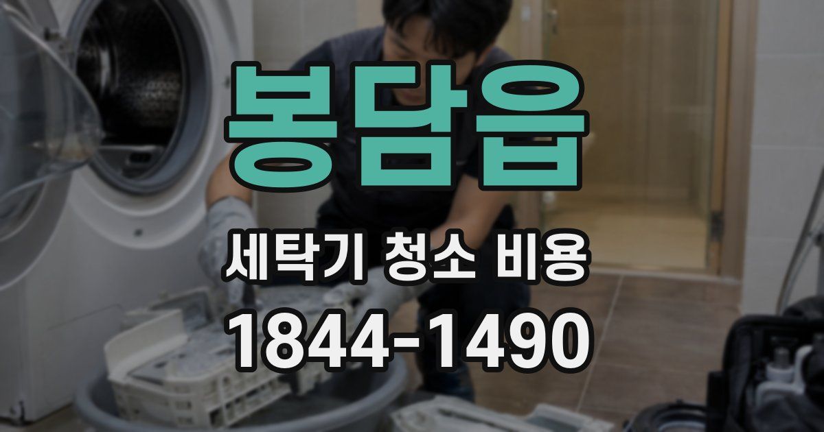 봉담읍 세탁기 청소 비용