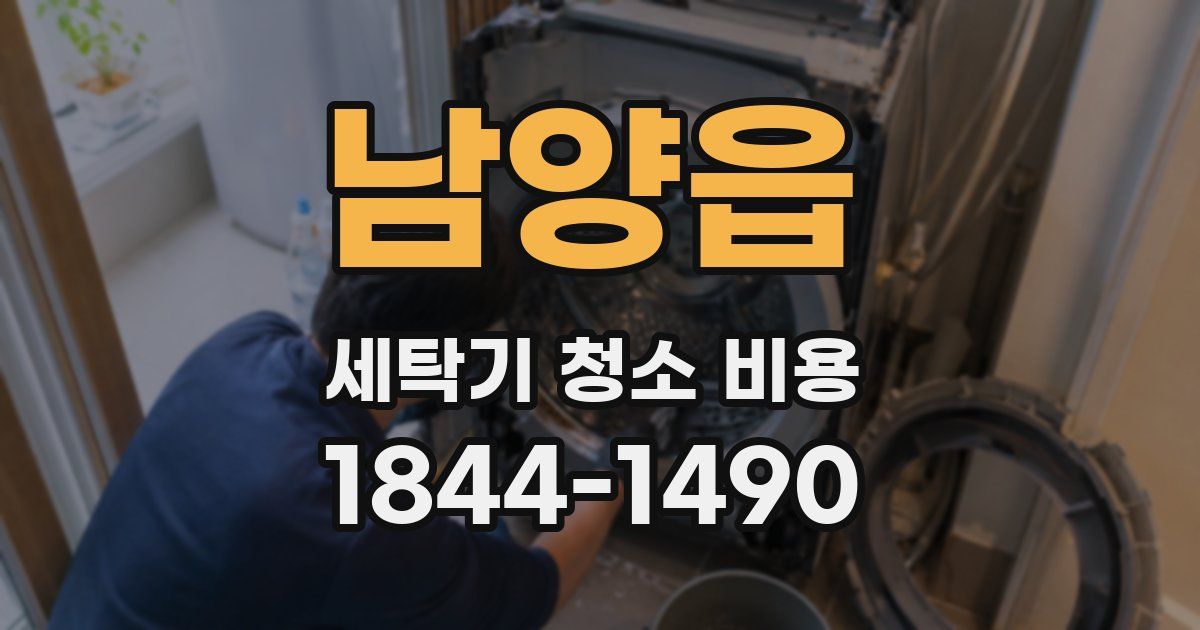 남양읍 세탁기 청소 비용