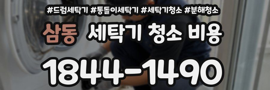 삼동 세탁기 청소 비용