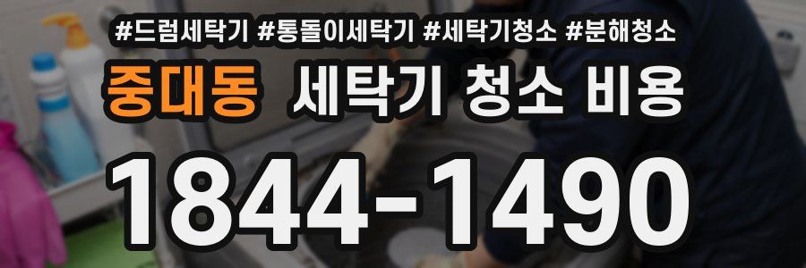 중대동 세탁기 청소 비용