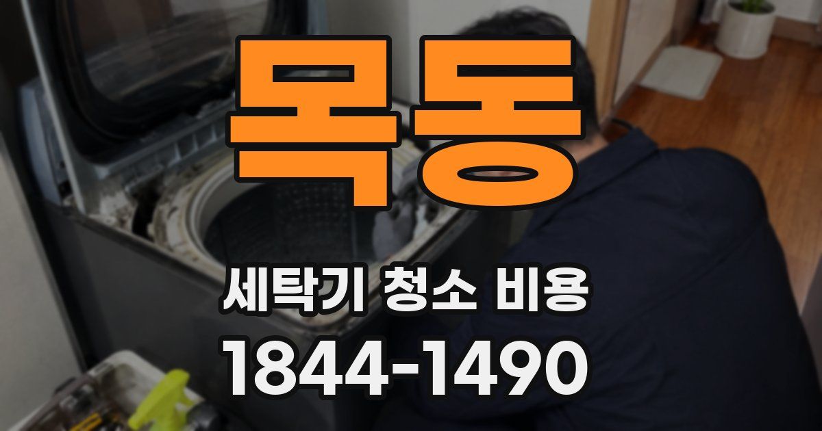 목동 세탁기 청소 비용