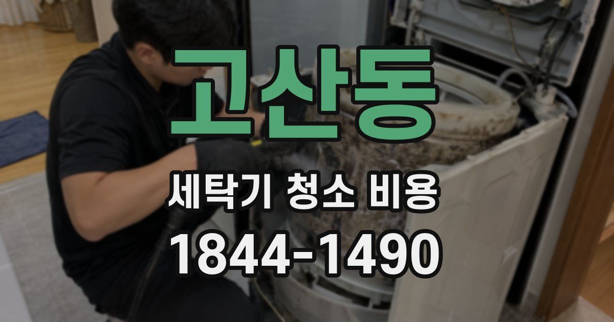 고산동 세탁기 청소 비용
