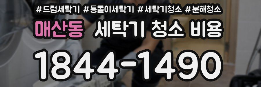 매산동 세탁기 청소 비용