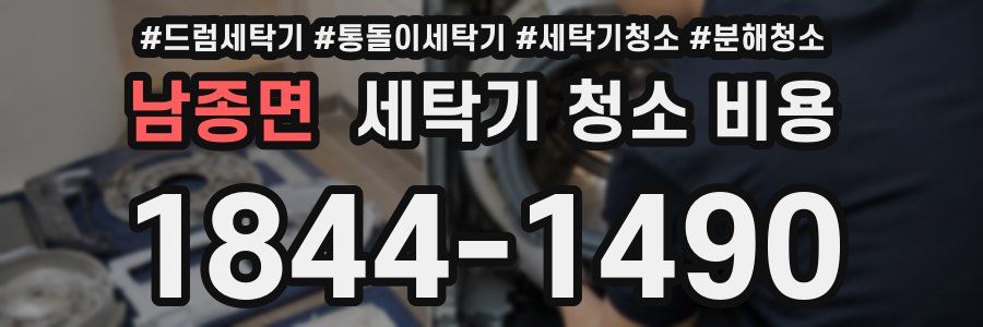 남종면 세탁기 청소 비용
