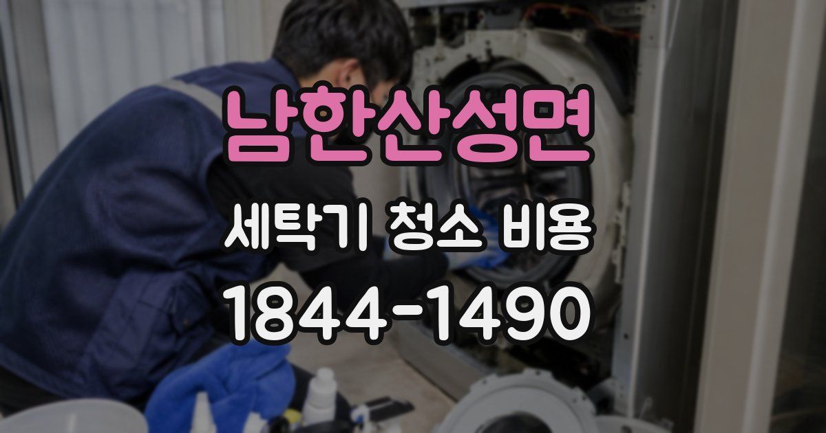 남한산성면 세탁기 청소 비용