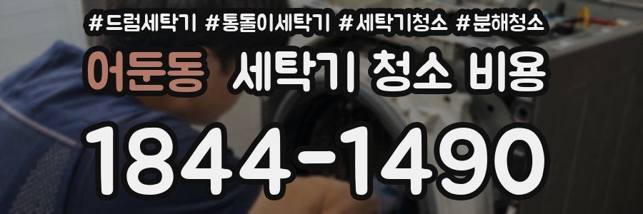 어둔동 세탁기 청소 비용