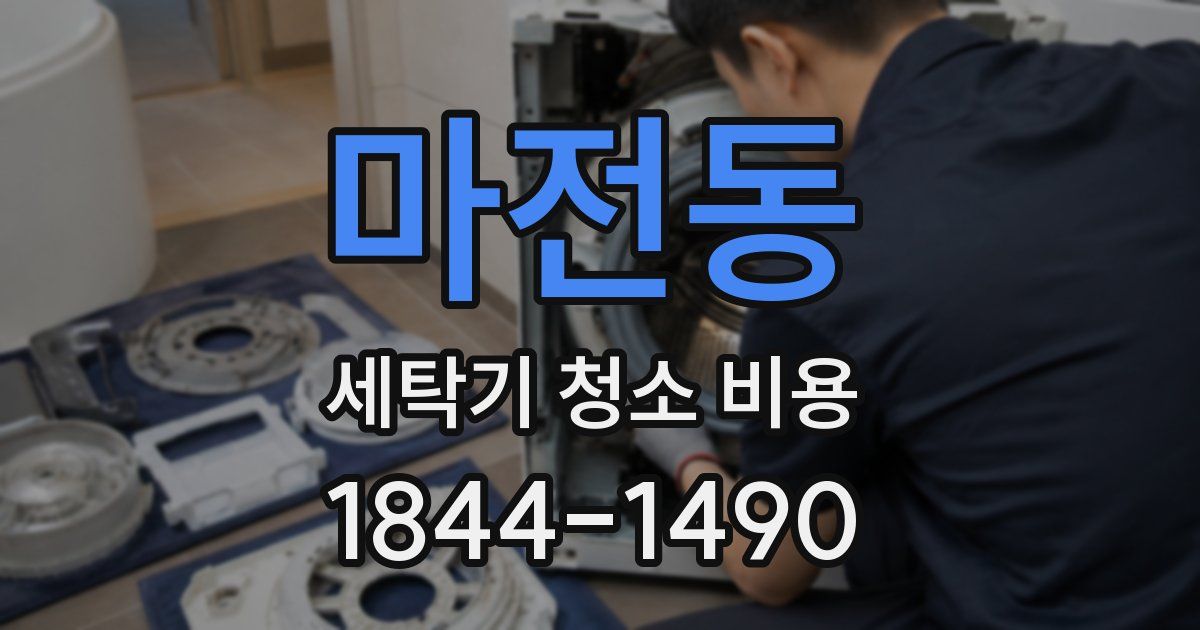 마전동 세탁기 청소 비용
