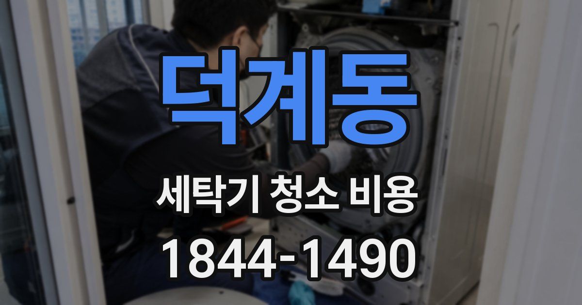 덕계동 세탁기 청소 비용