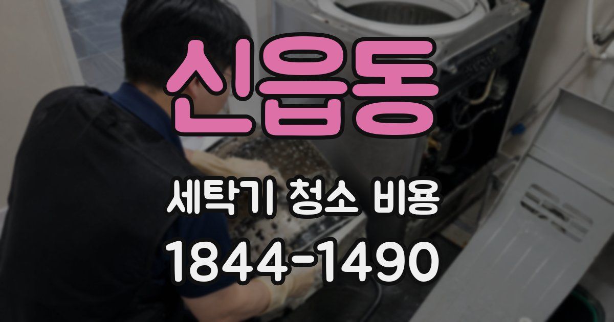 신읍동 세탁기 청소 비용