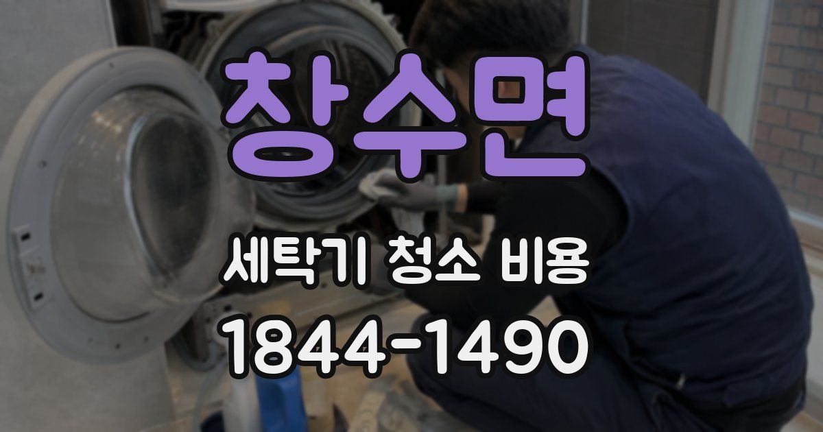 창수면 세탁기 청소 비용