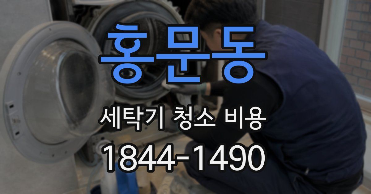 홍문동 세탁기 청소 비용