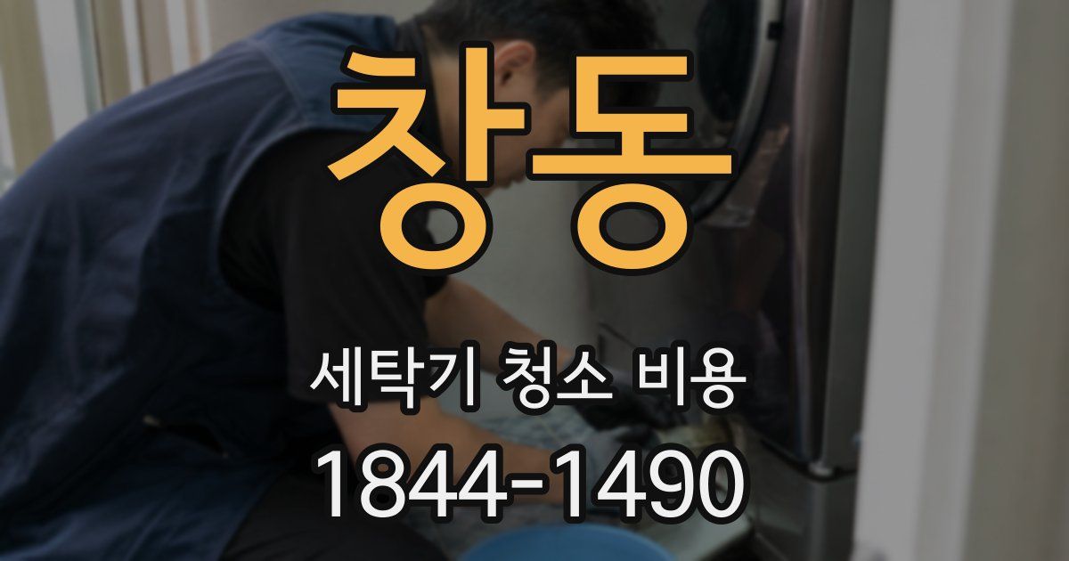 창동 세탁기 청소 비용