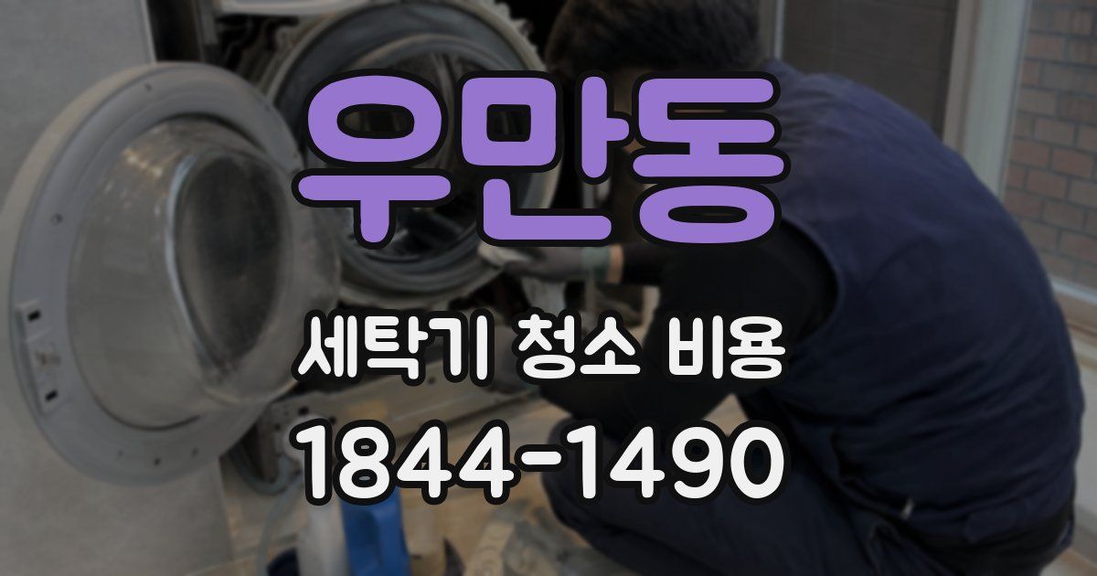 우만동 세탁기 청소 비용