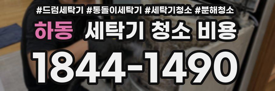 하동 세탁기 청소 비용