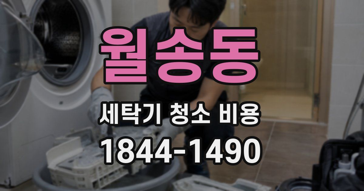 월송동 세탁기 청소 비용
