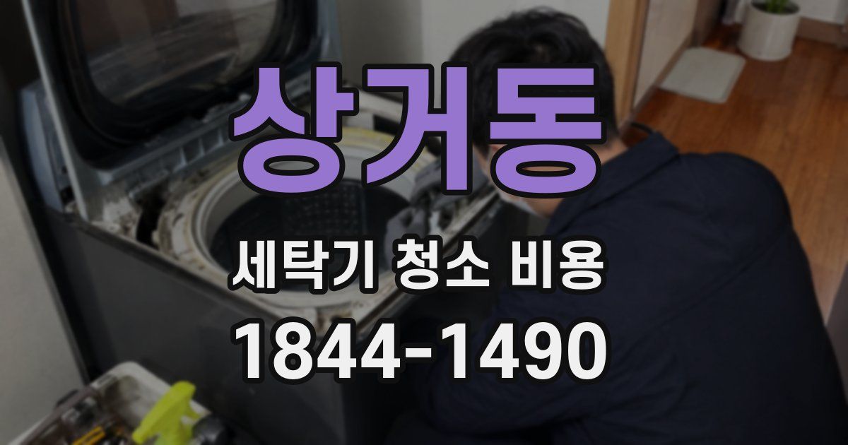 상거동 세탁기 청소 비용