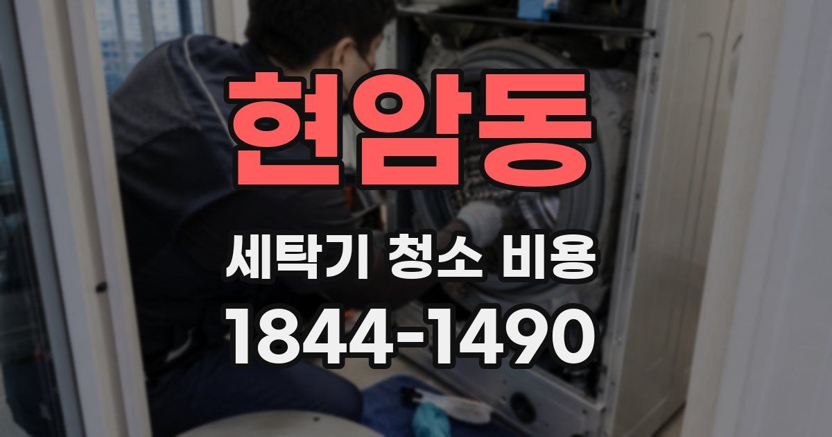 현암동 세탁기 청소 비용