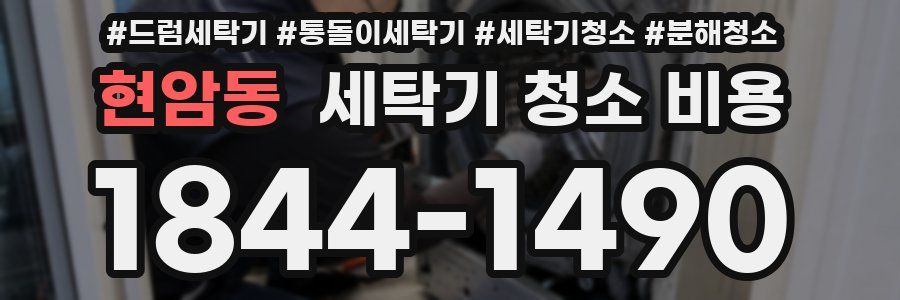 현암동 세탁기 청소 비용