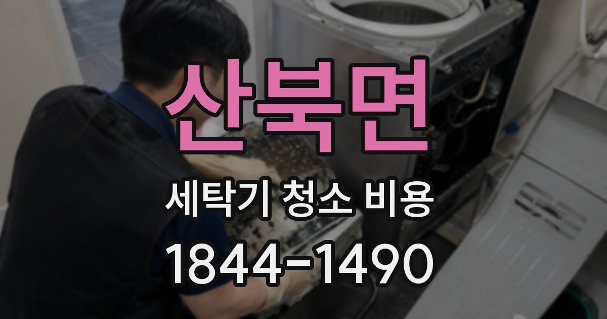 산북면 세탁기 청소 비용